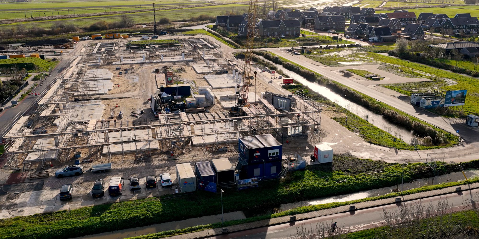 Bouwplaats Waterrijk KBK bouwgroep vastgoedontwikkeling