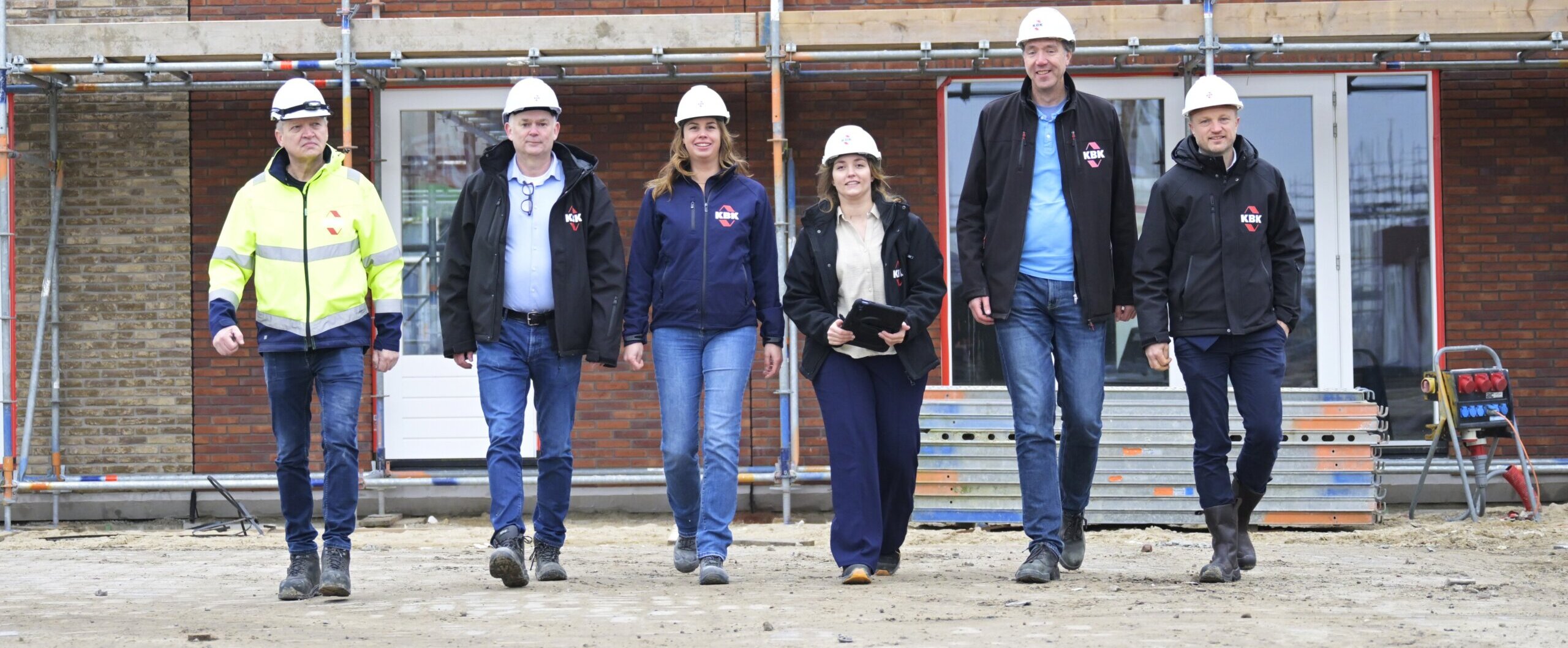 De mensen van KBK bouwgroep op de bouw