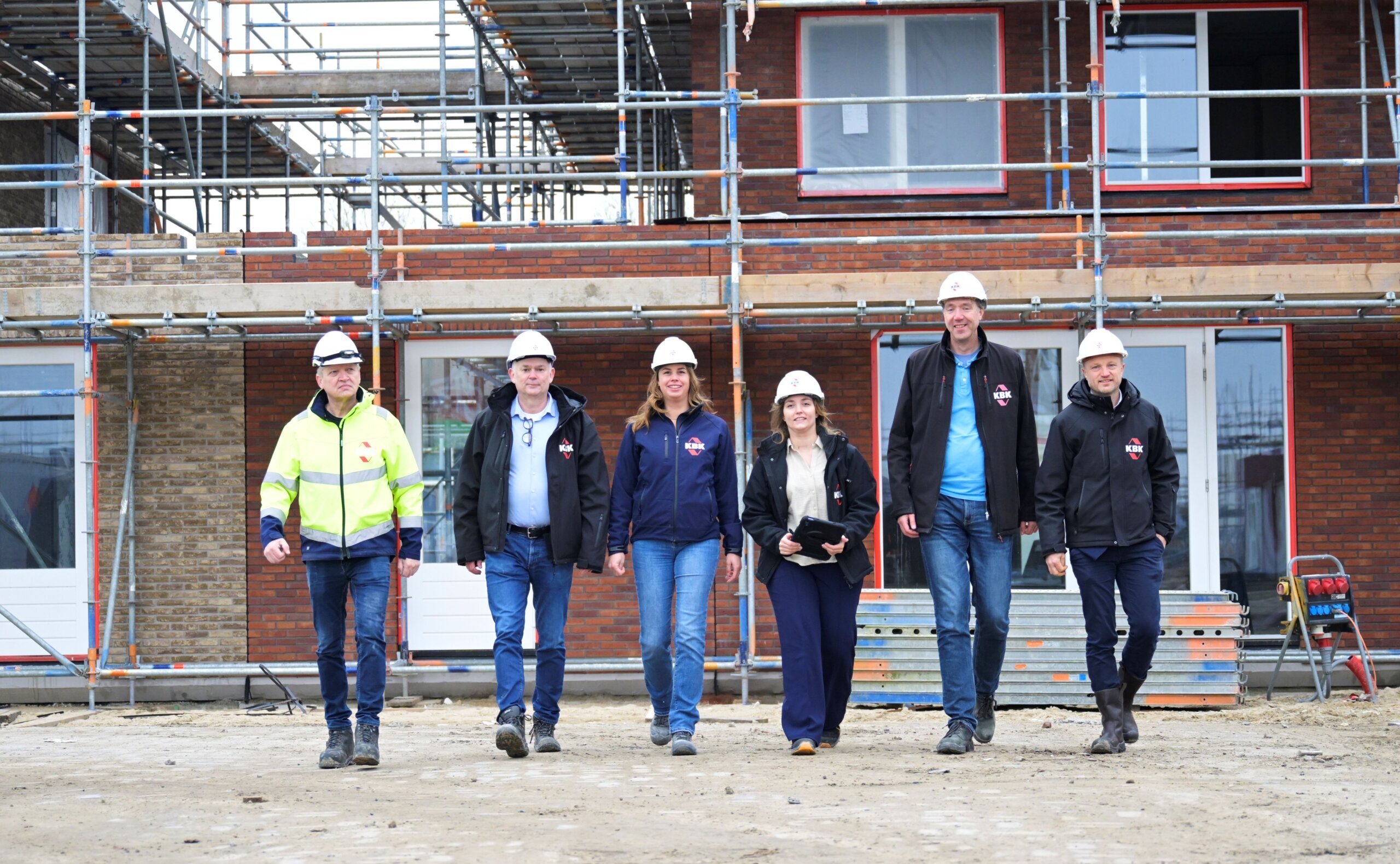 Onze collega's van KBK bouwgroep op de bouw