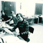 Oude directieleden in kantoor, 3 heren.